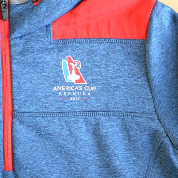 Vineyard Vines Performance Quarter Zip America's Cup Sweater - Picture 3 of 6